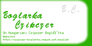 boglarka czipczer business card